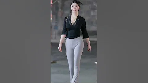 Street fashion girl | beautiful Chinese girl | #shortsfeed #shorts #trending