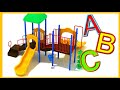 Outdoor Playground Fun Activities for Toddlers Find ABCD Letters Abcdefghijklmnopqrstuvwxyz