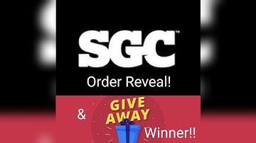 SGC Grading Order Reveal & Winner of Our Giveaway!!!