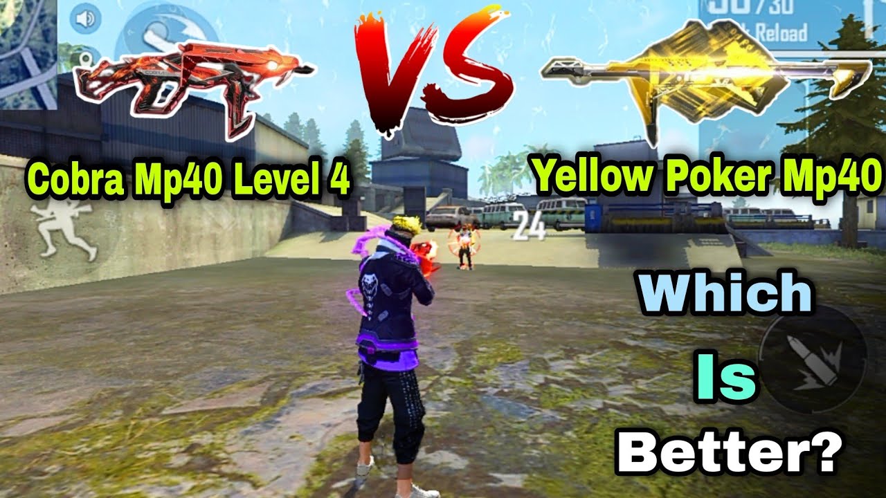 Max Level Cobra Mp40 Vs Yellow Poker Mp40 || Which Is Better? || Poker Mp40 Vs Evo MP40 Ability Test