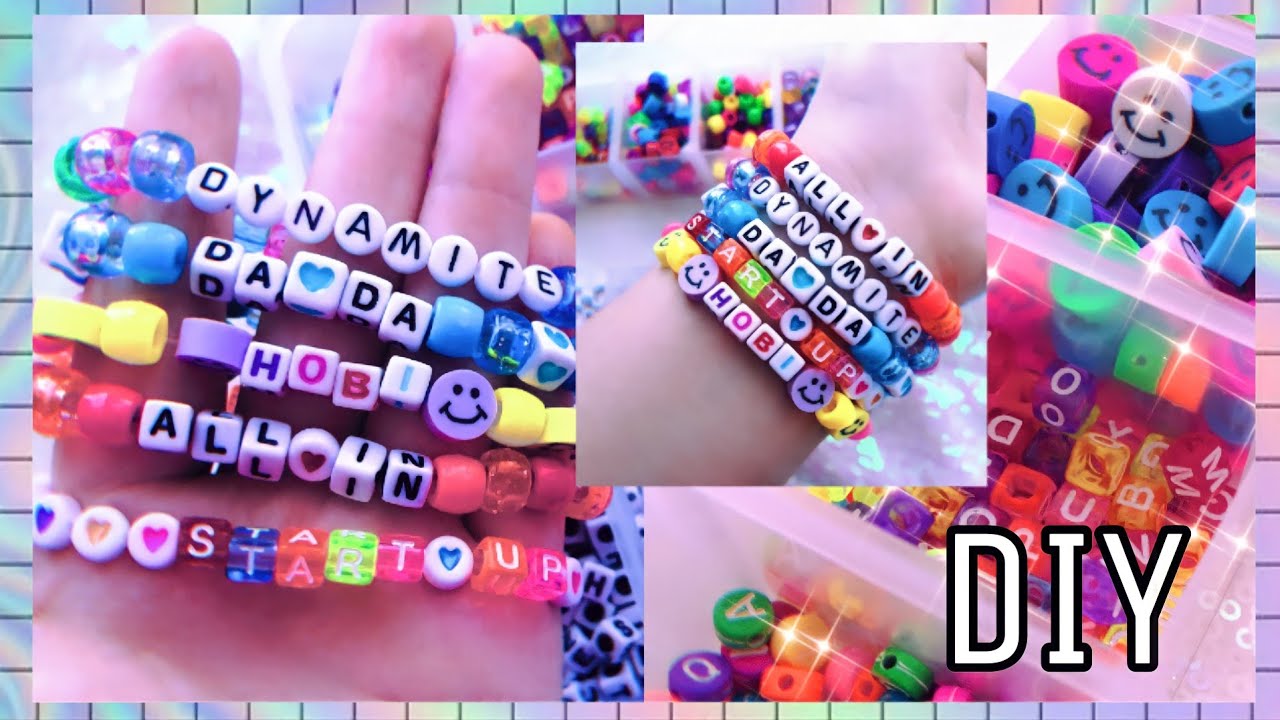 DIY Kpop Bead Bracelets | Украшения в стиле BTS, SKZ & more ✨