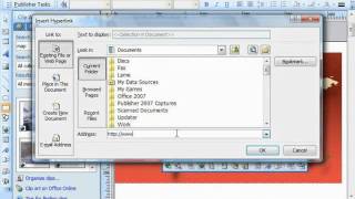 Publisher 2003 Tutorial Inserting Hot Spots Microsoft Training Lesson 10.4