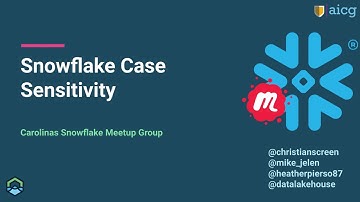 Case Sensitivity in Snowflake