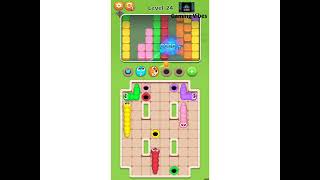 Worm Away Level 24 Walkthrough Solution