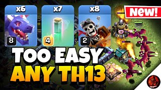 NEW TH13 Dragon Rider Attack DESTROYS Every Base | Best TH13 Attack Strategy in Clash of Clans 🔥