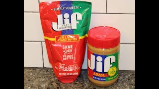 JIF Creamy Peanut Butter: Simply Squeeze vs Original – Is there a difference?