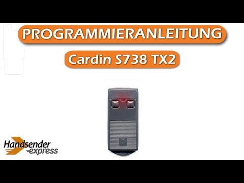 Wie programmiert man eine Fernbedienung Cardin S738 TX2