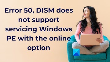DISM does not support servicing Windows PE with the online option