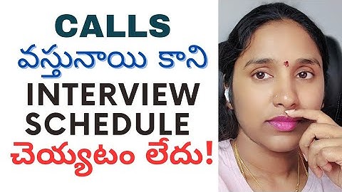 Why is the interview call not scheduling for IT jobs (Telugu) | @VoiceofSoftware  #softwarestories