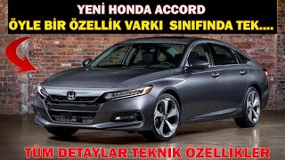 Yeni̇ 2021 Honda Accordöyle Bi̇r Özelli̇k Varki Sinifinda Tektüm Detaylar