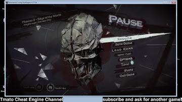 Dishonored 2 Immortal infinite runes mana cheats etc Tmato Cheat Engine