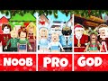 ROBLOX NOOB vs PRO vs GOD FAMILY in BLOXBURG Holiday Special