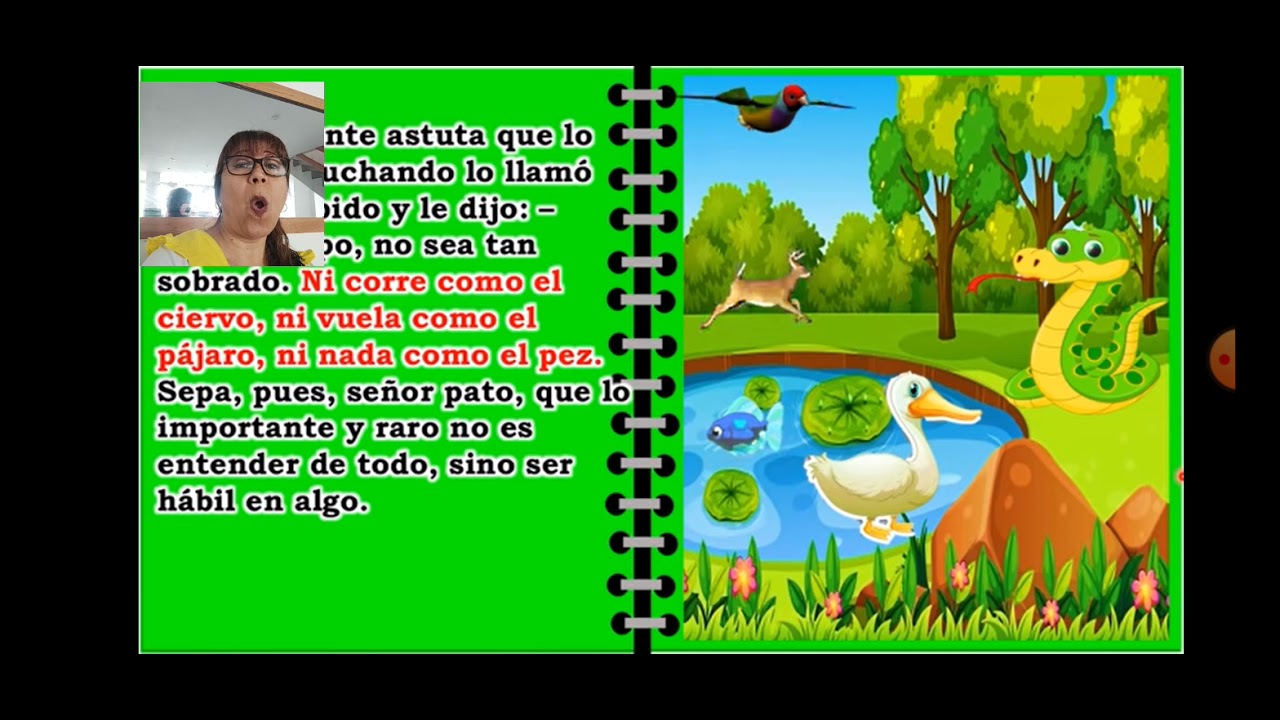 FÁBULA EL PATO Y LA SERPIENTE - YouTube