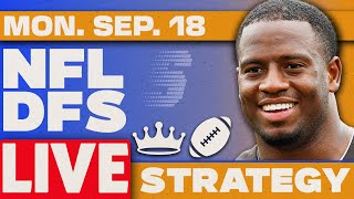 Details Saints-Panthers & Browns-Steelers Strategy MNF Week 2 Picks | NFL DFS Strategy Guide