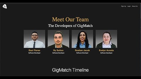 Codeup Web Development Capstone Project - GigMatch - Apex Cohort