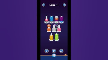 Lv 14 Nut Sort Puzzle - Color Sort/ 螺帽顏色排序/ ナットカラーソート (Guru Game)