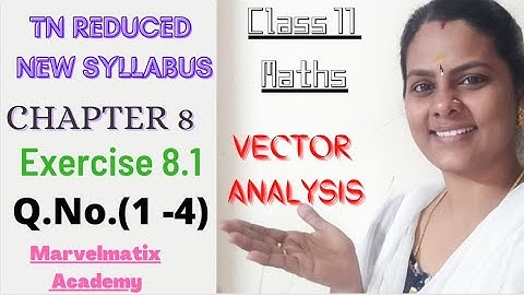 11th Ex.8.1 question 1 to 4 #vector_algebra #pdf_link_answer @marvelmatixacademy #bestmathsclass_11