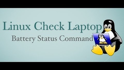 Linux Check Battery Status Using Terminal Command Line