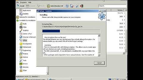 ReactOS Recent Lazarus FreePascal Installation