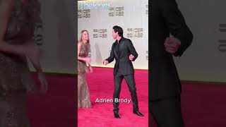 Adrien Brody Brings His Wife To Red Carpet #adrienbrody