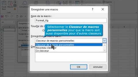 Enregistrer une macro et l