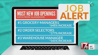 Glassdoor reveals most new job openings