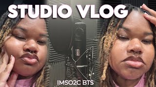 STUDIO VLOG: RECORDING MY NEXT SINGLE ♡ | IMSO2C bts, soft tone, real bars, +indie artist vibes