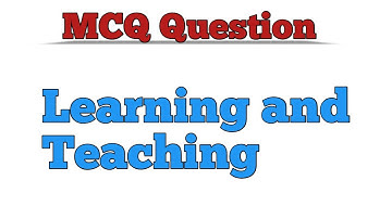Learning and teaching MCQ || Naveen Dahiya
