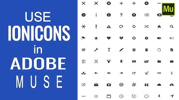 Use Ionicons in Adobe Muse