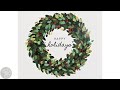 How to Paint a Christmas Wreath with Acrylics