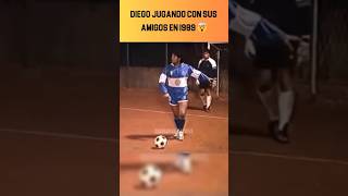 MARADONA JUGANDO CON SUS AMIGOS 🤯 #futbol #curiosidadesfutbol