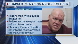 Police: Man arrested after brandishing gun at Horseheads Budget Inn