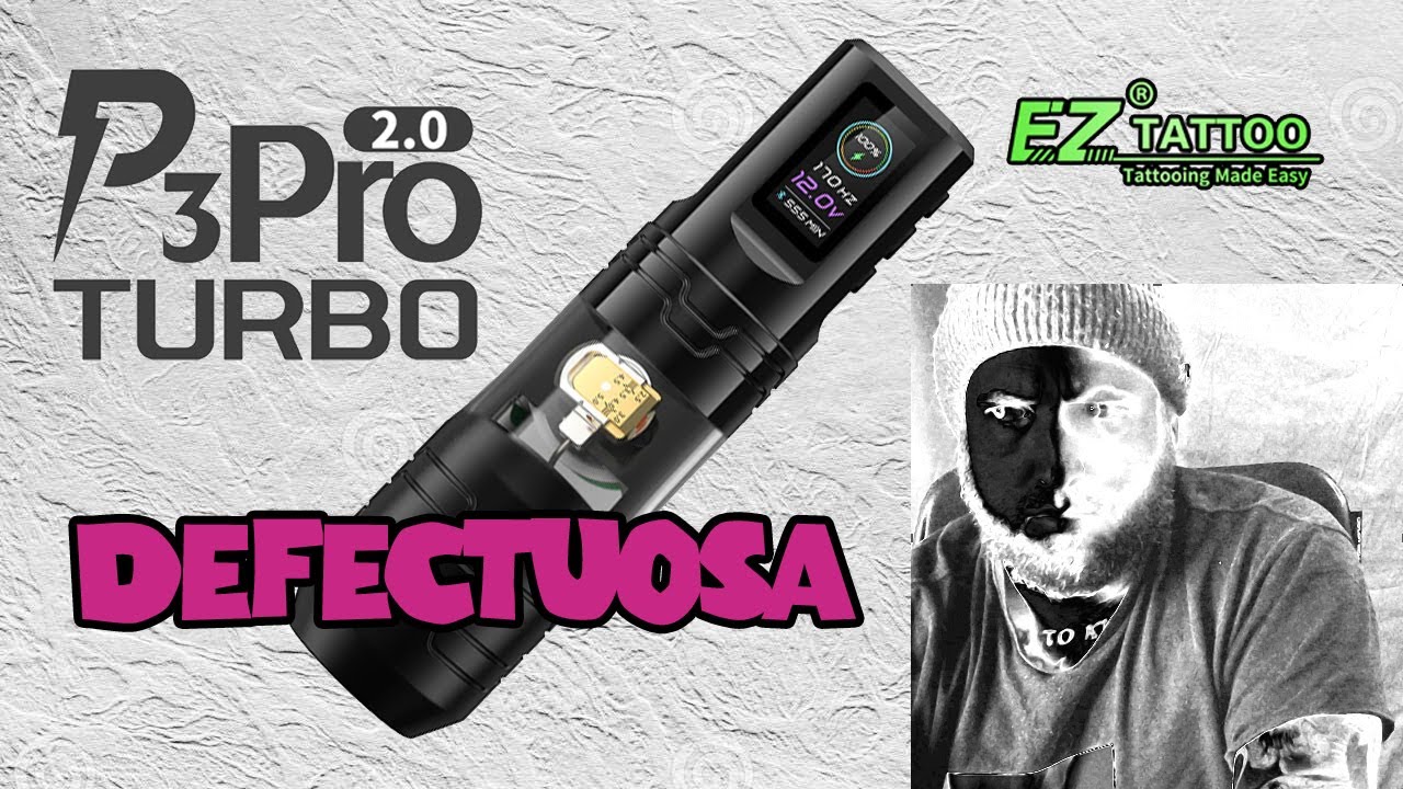 Review of the EZ P3 Pro TURBO 2.0 tattoo pen machine. It works Review of the EZ P3 Pro TURBO 2.0 tattoo pen machine. It works
