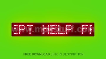 Do Not Accept Help From Strangers at Atm Scrolling Red Dot Matrix LED Text Animation on Green Screen