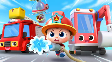 Forest Fire Rescue | Fire Rescue Team | Nursery Rhymes & Kids Songs | BabyBus