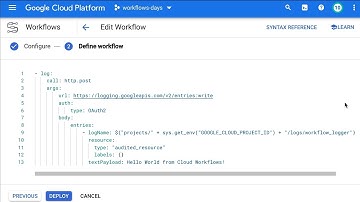 Day #13 with Cloud Workflows: Logging to Cloud Logging