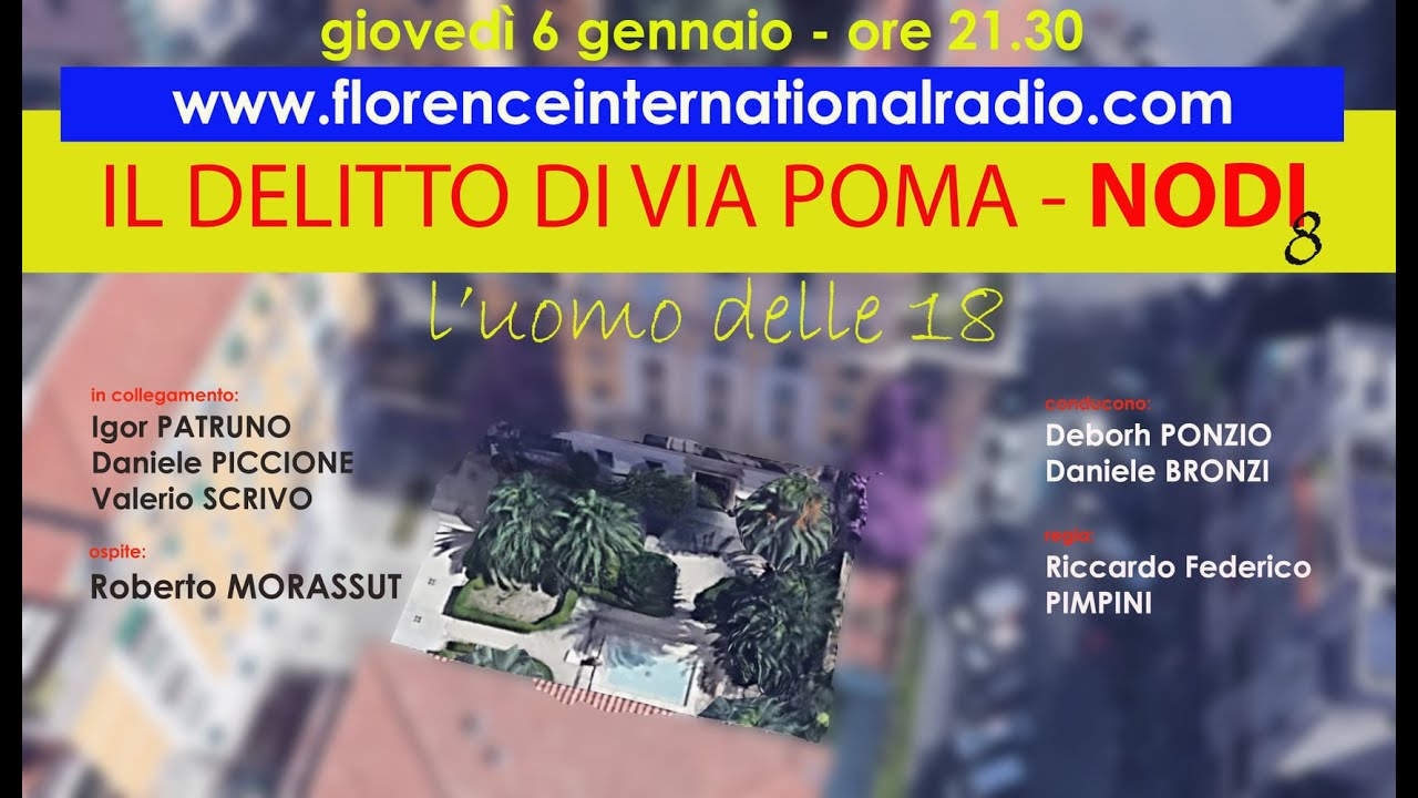 Il DELITTO DI VIA POMA - NODI 8 - L'UOMO DELLE 18.00