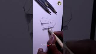 easy basic 3d Drawing tutorial.. 😍 #ameerartist #trending #tamilshorts #3ddrawing