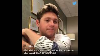 Niall Horan Twitter Q&A 26 10 16