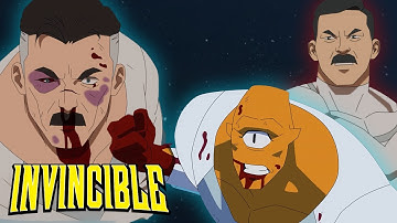 Allen & Omni-Man’s EPIC Fight Against The Viltrumites | Invincible Season 3