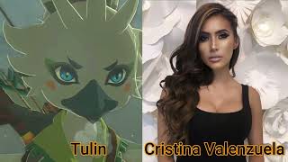 Character and Voice Actor - Zelda Tears of the Kingdom - Tulin - Cristina Valenzuela