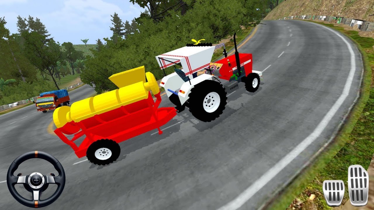 Offroad Drive 🥳 Swaraj Thresher Tractor Mod Bussid Gameplay | Bus Simulator Indonesia | Bus Game 