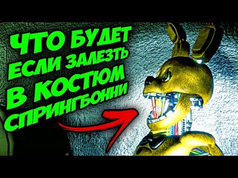 ЧТО БУДЕТ ЕСЛИ НАДЕТЬ КОСТЮМ АНИМАТРОНИКА СПРИНГБОННИ из FNAF ???