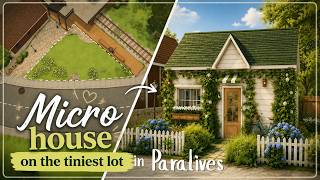 Paralives Cozy Speed Build 🏡 Can a Beautiful Micro House Fit on the Tiniest Lot in Paralives?