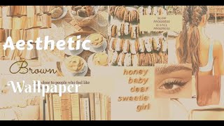 Aesthetic brown wallpaper for laptop ||rosiearii 🤎