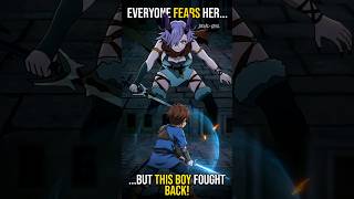 “Everyone Fears Her… But This Boy Fought Back!” #anime #recap #shorts