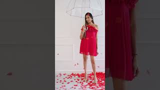 Valentine’s transition #redoutfit #valentinesday #valentinesdress #flowerpower