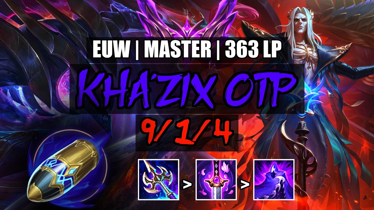 Kha'Zix OTP vs Mordekaiser Jungle 9/1/4 | EUW Master 363LP