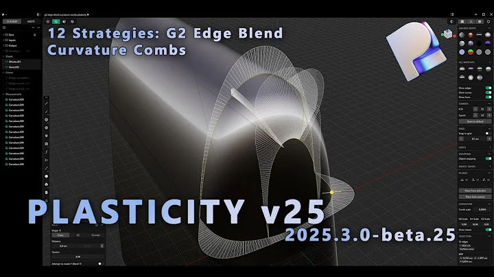 12 Strategies: G2 Edge Blend | Curvature Combs | Plasticity 2025.3.0-beta.25 | Free Data on Patreon.