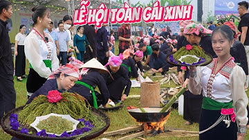 LỄ HỘI CỐM DƯƠNG QUỲ 2024 TOÀN GÁI XINH | TRÌU PÙM